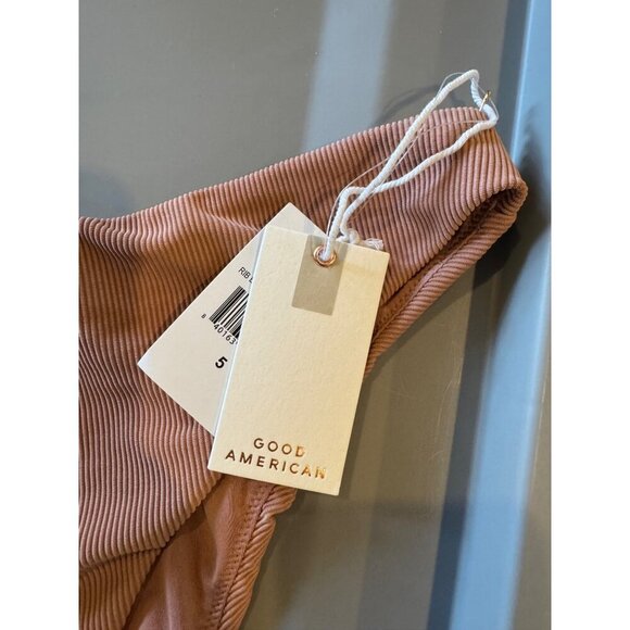 Good American Bikini Bottom Women 2X Desert Rose Rib Better Cheeky NWT Swimwear - Picture 5 of 10